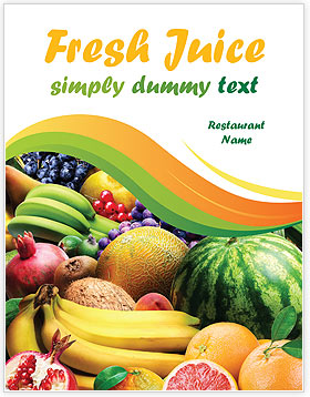 Fresh Fruit Menu Template