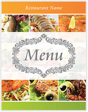 Seafood Collection Menu Template