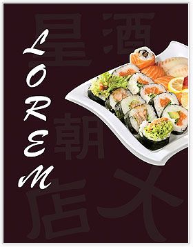 Sushi Hood Menu Template