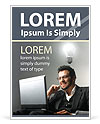Businessman Having an Idea Ad Template
