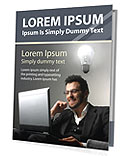 Businessman Having an Idea Presentation Folder