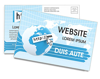 Web Concept Postcard Template