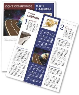 Space Travels Concept Newsletter Template