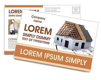 Home Planning Postcard Template