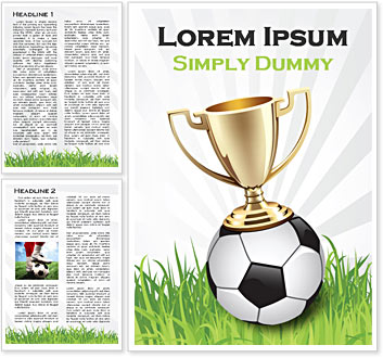 Football Cup Word Template