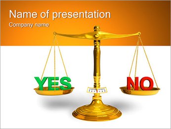 Yes or No PowerPoint Template