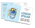 Spine Anatomy Postcard Template