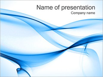 Abstract Blue Lines PowerPoint Template