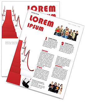 Red Carpet Newsletter Template