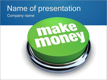 Make Money Button PowerPoint Template