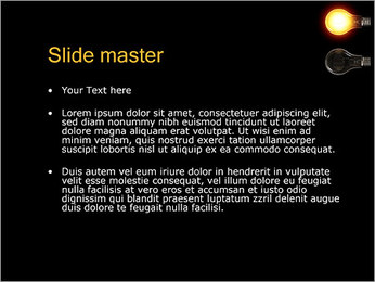 Two Light Bulbs PowerPoint Template