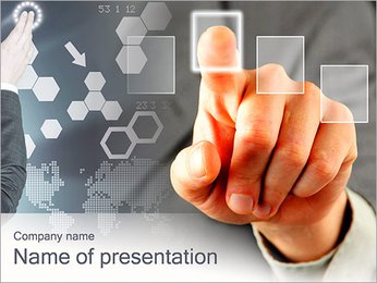 Panel Screen Touch PowerPoint Template
