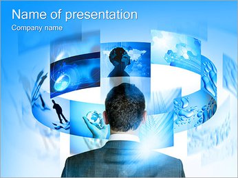 Man Thinks Strategically PowerPoint Template
