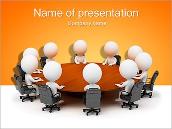 Illustration Of Conference PowerPoint Template