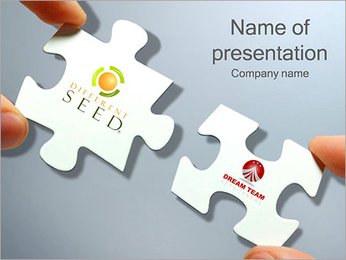 Dream Team Puzzle PowerPoint Template