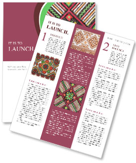 Ukrainian Embroidery Newsletter Template