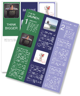 Man In Distress Holding A Damaged Vintage Television. Newsletter Template