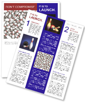 Background Of Bowling Pins: History, Materials, And Design Newsletter Template