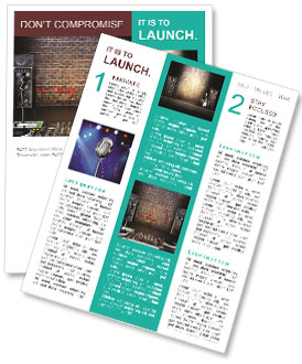 Professional Dj Set-Up With Microphone, Speakers And Equipment For R&B, Rap And Pop Music: Ideal For Text Or Newsletter Template