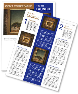 Oil Painting in Dark Room Newsletter Template