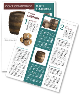Old Wooden Barrel Newsletter Template