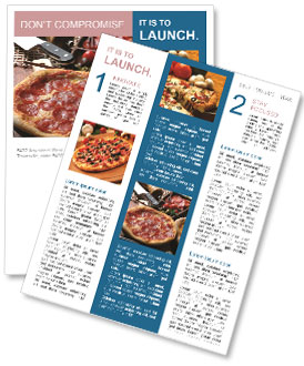 Mini Pizza Newsletter Template