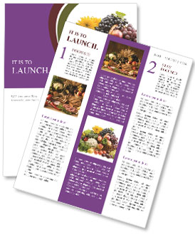 Fresh Vegetables and Fruits Newsletter Template