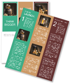 Wooden Barrels with Czech Beer Newsletter Template