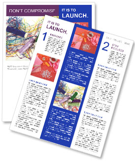 Clew of Colorful Threads Newsletter Template