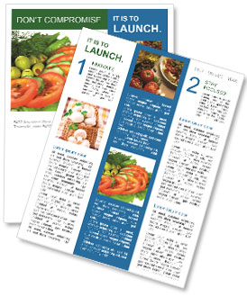 Vegetable on Plate Newsletter Template