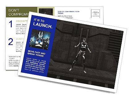 Smart Cyber Postcard Template