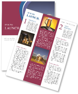 Beer in Big Mug Newsletter Template