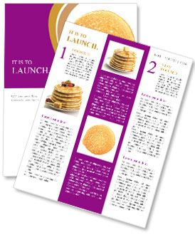 Homemade Pancake Newsletter Template