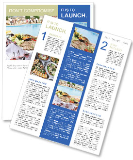 Buffet in Hotel Newsletter Template