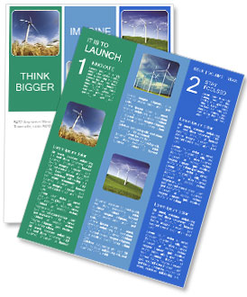 Wind Turbine in the Field Newsletter Template