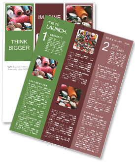 Set of Sewing Stuff Newsletter Template