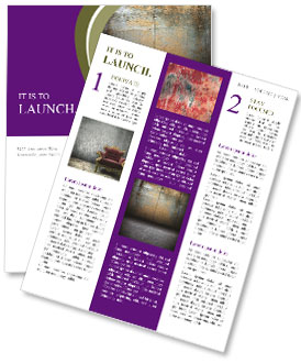 Scary Grunge Room Newsletter Template