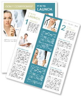 Doctor with X-Ray Newsletter Template