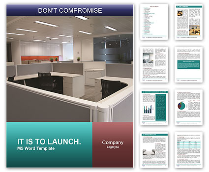 Exploring Corporate Office Spaces: Desks, Cubicles, Files, And Conference Areas Word Template