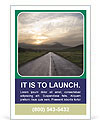 Desolate Country Road Intersects With A Straight Road During A Gloomy Sunset Ad Template