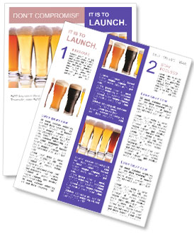 Professional Beer Glass Photography In A Studio Setting Newsletter Template