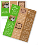 Images Of Coffee Beans In Bags, Cups Of Coffee, And Cognac Glasses Newsletter Template