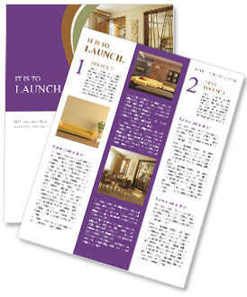 3D Rendering Of A Contemporary Dining Room Interior Design Newsletter Template