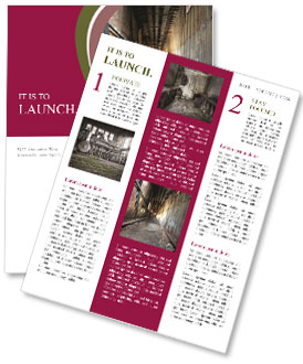 Abandoned Infrastructure: Derelict Building And Overpass. Newsletter Template