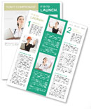 Doctor with Touch Screen Newsletter Template