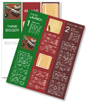 Vintage Writing Tools: Quill Pen And Black Ink Newsletter Template