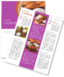 Variety Of Muffins - Baked Fresh Daily Newsletter Template