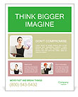 Smart Woman and Technology Poster Template
