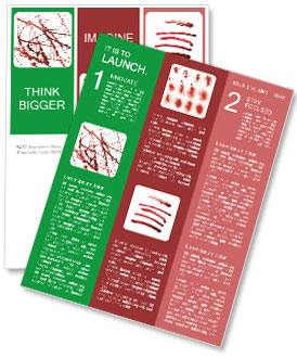 Red Watercolor Spots On White Background - Isolated Newsletter Template