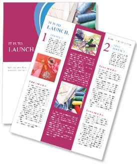 Sewing Pattern With Vibrant Threads: Adding A Pop Of Color To Your Creations Newsletter Template